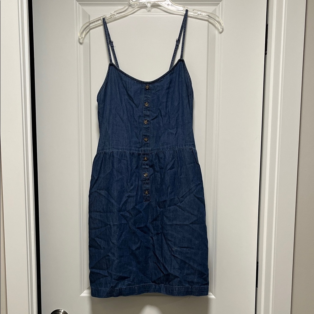 Volcom Jeans Women’s Denim Button-Front Dress w/ pockets